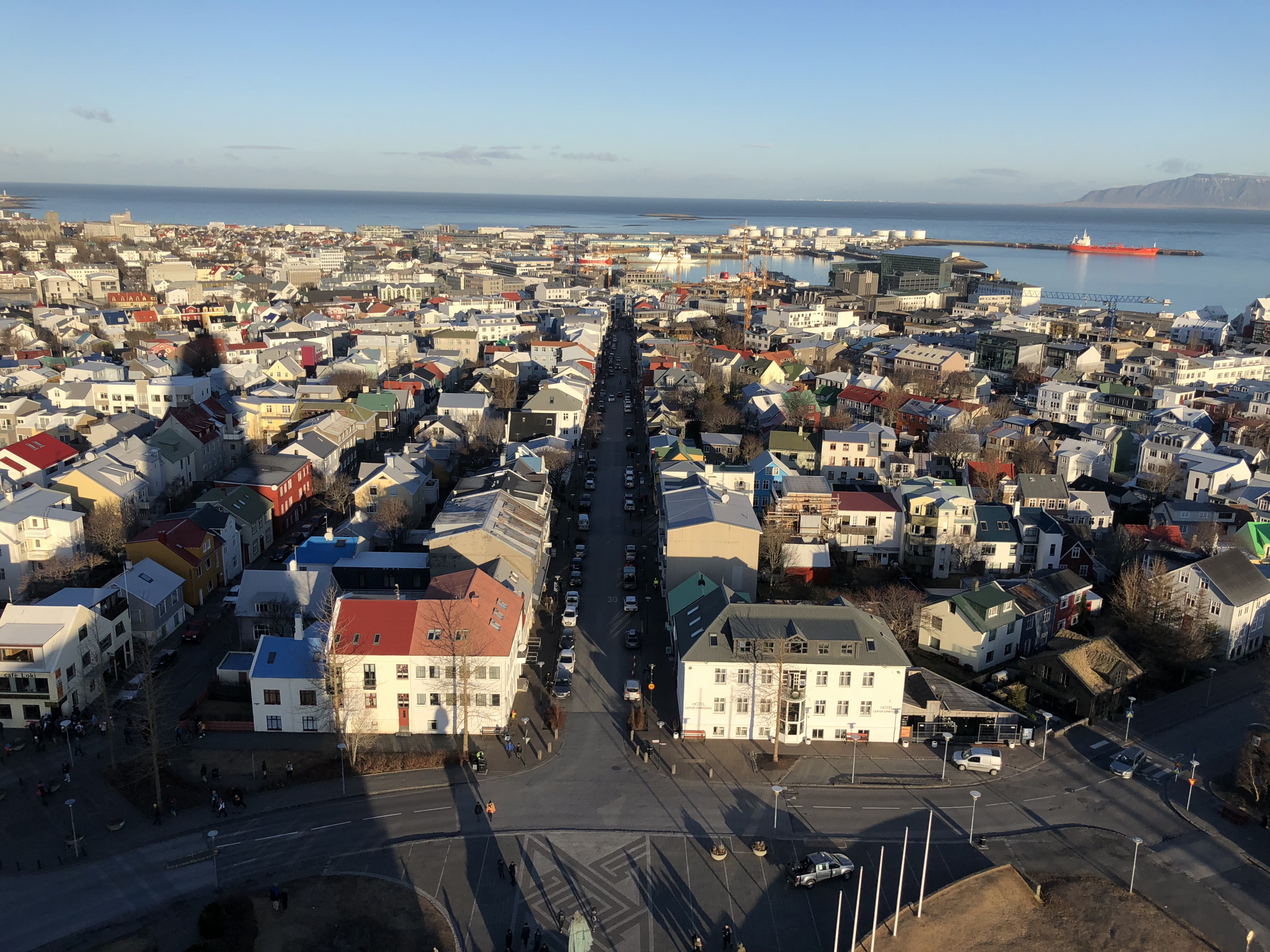Reykjavik gezien vanuit de hoogte