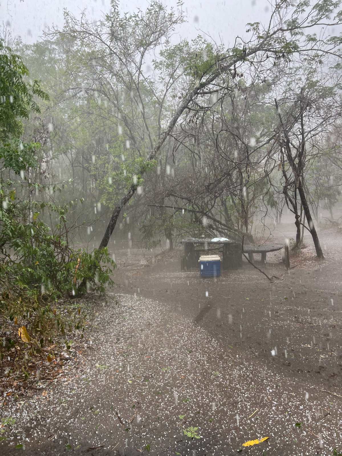 Isalo National Park, hagel en regen.