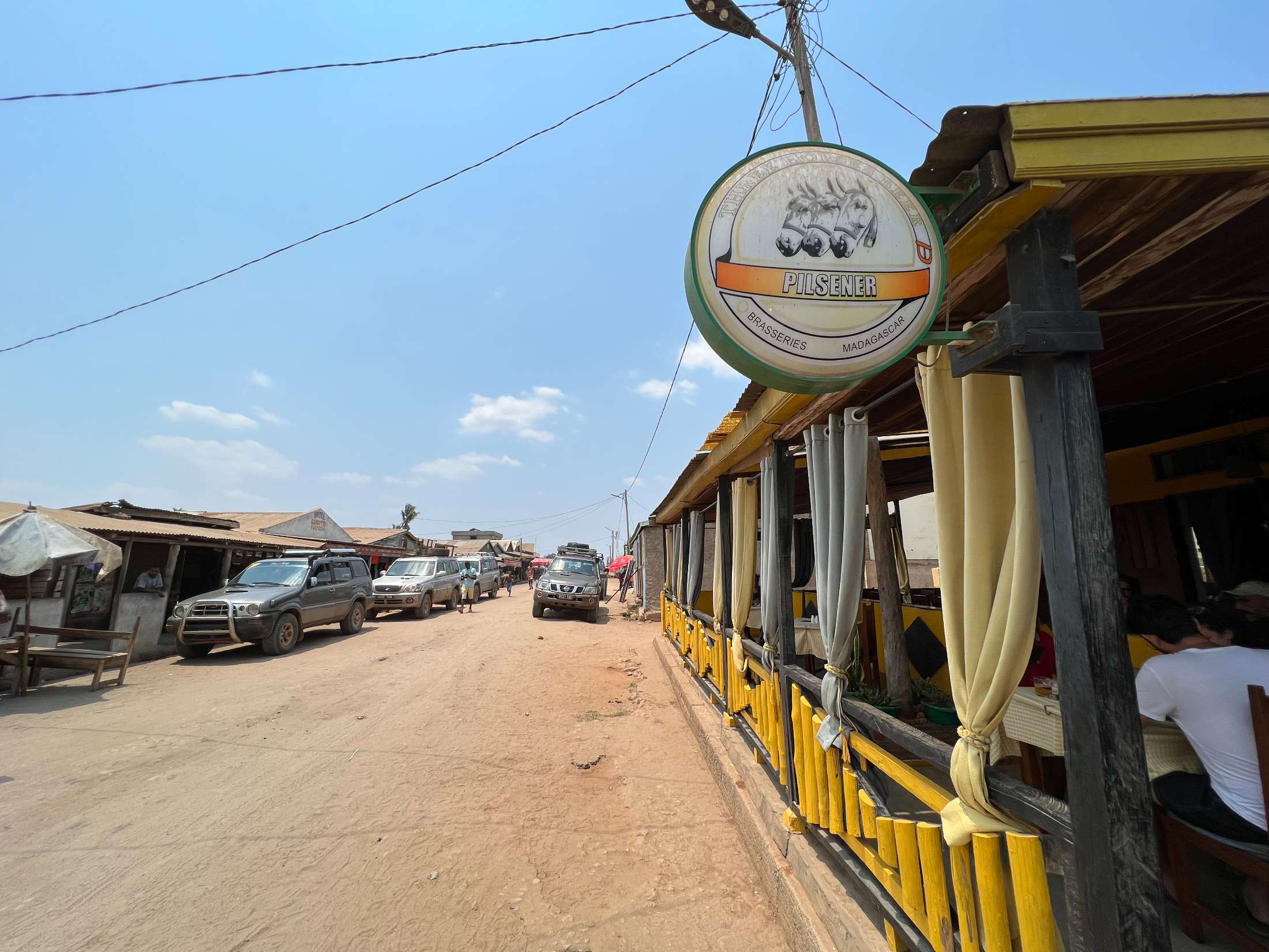 Mad Zebu restaurant in Belo sur Tsiribihina.